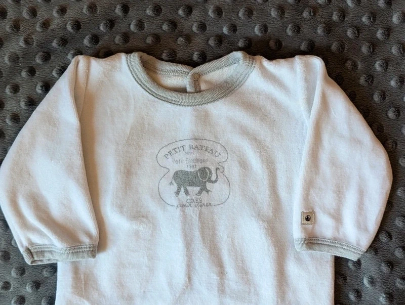Grenouillère mixte 6 mois Petit Bateau - photo numéro 2