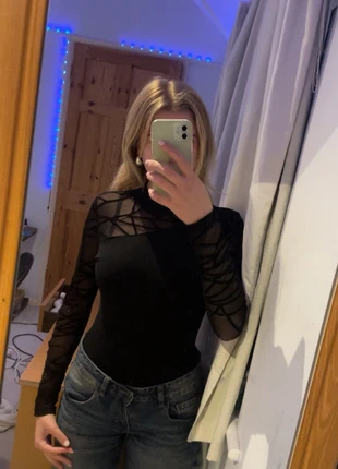 Black Mesh Long Sleeve Bodysuit Shein S, brand: Shein, condition: New without tags, size: S / 8, £3.00, £3.85 includes Buyer Protection