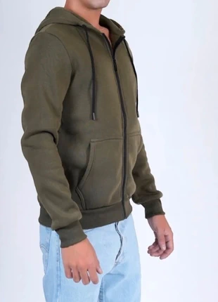 Felpa felpata invernale calda uomo, verde militare,050, tg L. Nuovo con cartellino., marque: felpa con Zip, état: Neuf avec étiquette, taille: L, 12,49 €, 13,81 € Protection acheteurs incluse