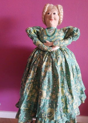 Geweldige vintage USSR babushka stoffen decoratie pop & theemuts, uniek item, merk: Babushka, staat: Heel goed, maat: Universeel, € 49,00, € 52,15 inclusief Kopersbescherming