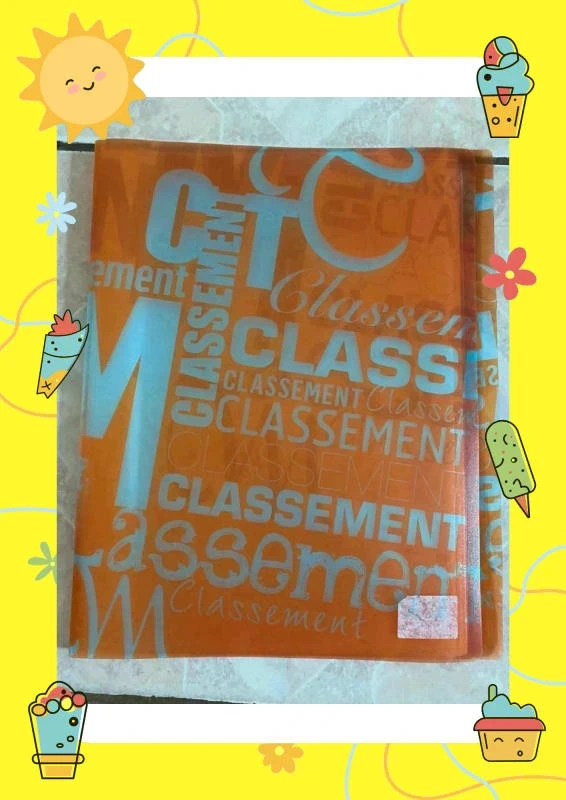 Porte vue orange