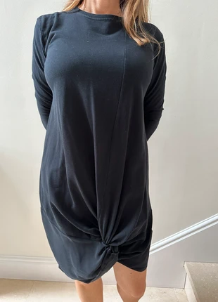 Black Zara knotted 3/4 sleeve Shirt dress, marque: Zara, état: Très bon état, taille: M / 38 / 10, 5,00 €, 5,95 € Protection acheteurs incluse