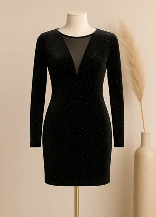 💫Sublime robe en velours étoilé – Amisu – Taille 42 💫, merk: Amisu, staat: Nieuw zonder prijskaartje, maat: XL / 42 / 14, € 30,00, € 32,20 inclusief Kopersbescherming