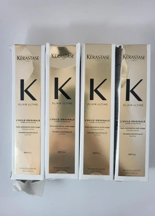 Kérastase Elixir Ultime – Lot de 4 recharges 75 ml – Produits Neufs Packaging endommagé, brand: Kérastase, condition: New with tags, €129.99, €137.19 includes Buyer Protection
