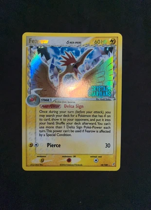 Fearow stamped ex crystal guardians, marke: Pokémon, zustand: Sehr gut, 35,00 €, 37,45 € inklusive Vinted-Käuferschutz