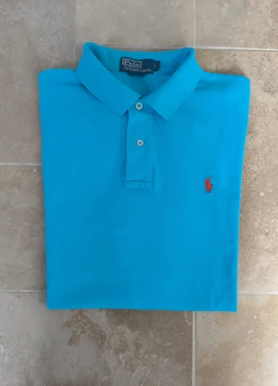 Polo Ralph Lauren homme L bleu clair logo rouge proche état neuf, marca: Ralph Lauren, estado: Novo sem etiquetas, tamanho: L, €29.99, €32.19 inclui Proteção do Comprador Pro