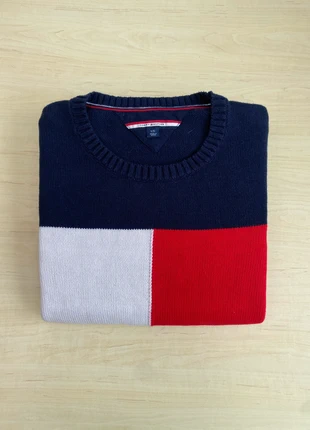 pull col rond marine sweat Tommy Hilfiger taille L, marca: Tommy Hilfiger, estado: Muy bueno, tamaño: L, 23,00 €, 24,85 € Protección al comprador incluida