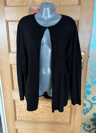 Black Beaded Edge Cardigan by Classics – Size 22, brand: Classics, condition: Very good, size: XL / UK 20-22, £5.50, £6.48 includes Buyer Protection