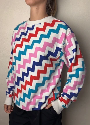Vintage Y2K Pink Converse ZigZag Graphic Oversize Sweatshirt, marca: Vintage Dressing, estado: Muito bom, tamanho: S / 36 / 8, €13.00, €14.35 inclui Proteção do Comprador