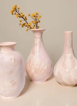 Trio de vases décoratifs rose nacré, marque: Inconnu, état: Neuf avec étiquette, 25,00 €, 26,95 € Protection acheteurs incluse