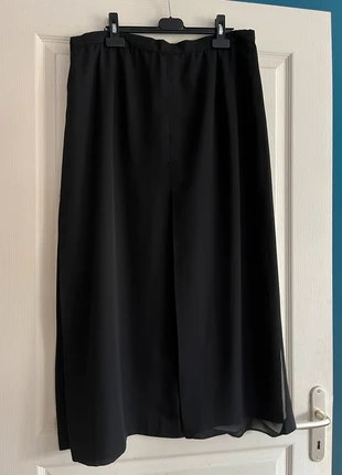 Jupe noire fluide à fentes Brigitte Saget Taille 50, brand: Brigitte Saget, condition: Very good, size: 5XL / 50 / 22, €6.00, €7.00 includes Buyer Protection