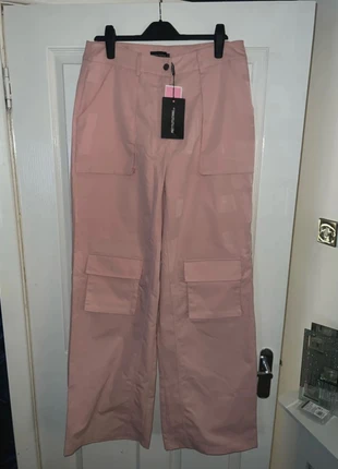 Baby Pink Cargo trousers size 16 never worn, brand: PrettyLittleThing, condition: New with tags, size: XXL / UK 24-26, £4.00, £4.90 includes Buyer Protection