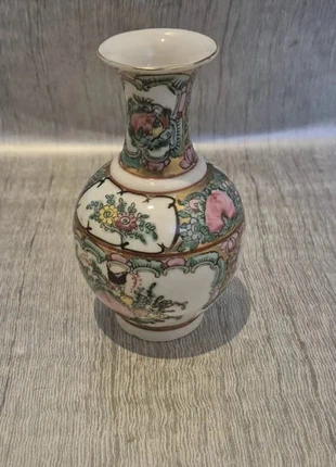 Vase Chinois Ancien Vintage en Porcelaine du Canton – Décor Floral, Sceau Authentique, marque: Chine, état: Bon état, 11,90 €, 13,20 € Protection acheteurs incluse