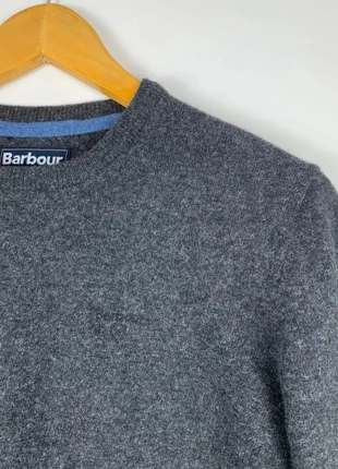 Pull Barbour homme taille M/S noir chiné en laine logo brodé, marque: Barbour, état: Très bon état, taille: S, 54,00 €, 57,40 € Protection acheteurs incluse