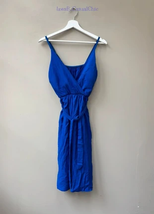 Robe bleue fendue élégante – Taille M - Très bon état, condition: Very good, size: M / 38 / 10, €8.50, €9.63 includes Buyer Protection