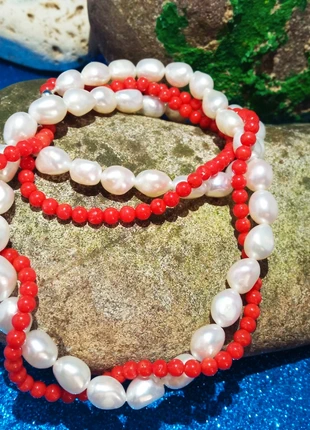 🔥 Collana Vintage Vere Perle e Corallo Mediterraneo, marca: Vintage Chic, estado: Muy bueno, 239,99 €, 252,69 € Protección al comprador incluida