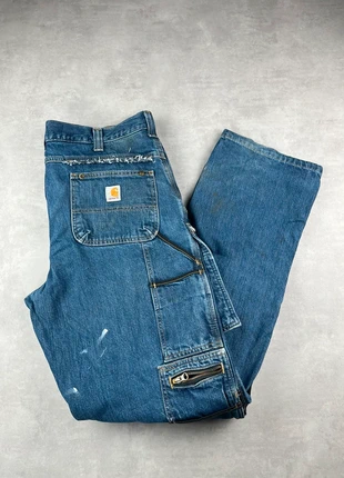 Pantalon carhartt EB229 double knee workwear bleu  vintage - Taille 38x34, brand: Carhartt, condizioni: Ottime, taglia: IT 48 | W38, €59.00, €62.65 include la Protezione acquisti Pro