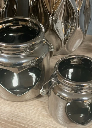 Set of 2 silver candle holders (1 × 10cm 1 x 8cm) with rope handle love heart design - new and boxed, brand: Lesser and Pavey, condition: New with tags, £4.50, £5.43 includes Buyer Protection