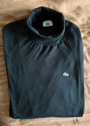Col roulé Lacoste noir manche longue, brand: Lacoste, condition: Very good, size: L, €12.00, €13.30 includes Buyer Protection