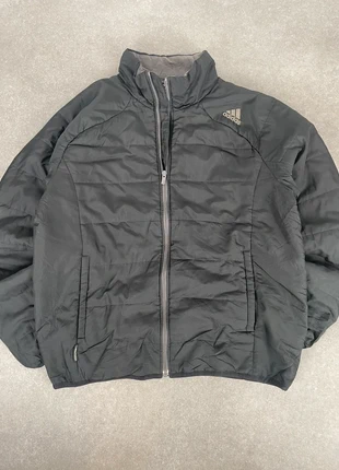 Veste doudoune fine homme gris noir  adidas full zip logo brodé climaproof taille S, marque: adidas, état: Très bon état, taille: S, 25,00 €, 26,95 € Protection acheteurs (Pro) incluse