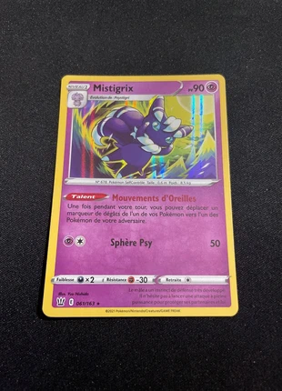Carte Pokémon Mistigrix Holo 061/163 EB05 Styles de Combat FR Neuf, marke: Pokémon, zustand: Neu, 1,00 €, 1,75 € beinhaltet Vinted-Käuferschutz Pro