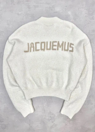 Pull Jacquemus Pavane en laine alpaga beige taille L, merk: Jacquemus, staat: Heel goed, maat: L / 40 / 12, € 330,00, € 347,20 inclusief Kopersbescherming Pro