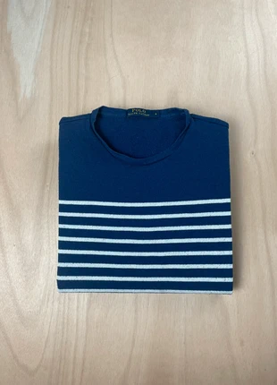Pull col rond Ralph Lauren marinière bleu marine/blanc manches longues taille M, marca: Ralph Lauren, estado: Muito bom, tamanho: M, €22.00, €23.80 inclui Proteção do Comprador Pro