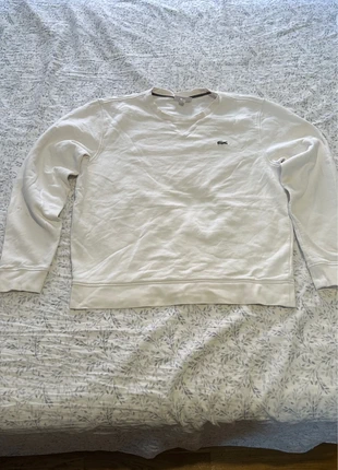 Sudadera blanca Lacoste, marca: Lacoste, estado: Nuevo sin etiquetas, tamaño: L, 20,00 €, 21,00 € Protección al comprador incluida
