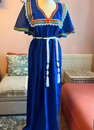 Joli robe kabyle berbère amazigh en coton et mousseline fête orientale robe maison, zustand: Neu, größe: Einheitsgröße, 15,00 €, 16,45 € inklusive Vinted-Käuferschutz