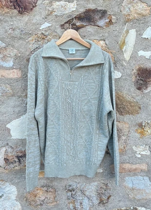 Maglione originale, anni 70 con zip sul collo in colore verde salvia, état: Très bon état, taille: M, 8,00 €, 9,10 € Protection acheteurs incluse