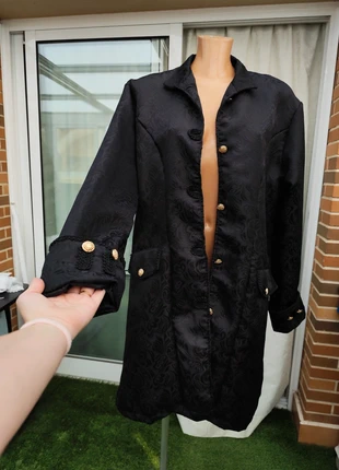 Chaqueta negra Goth Gothic Streampunk Alternative Medieval LARP Ren Faire, marca: gothic, estado: Nuevo sin etiquetas, tamaño: L, 29,00 €, 31,15 € Protección al comprador incluida