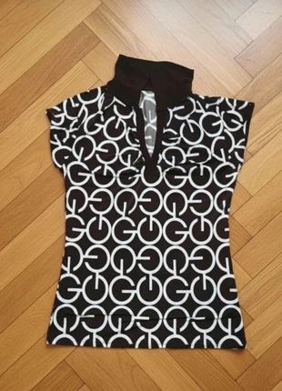 Petit haut blanc & marron motif circulaire – Sans marque – Taille M – Parfait état, état: Très bon état, taille: S / 36 / 8, 1,90 €, 2,70 € Protection acheteurs incluse