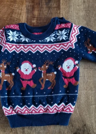 Leuke kerst trui maat 74, merk: Primark, staat: Heel goed, maat: 9-12 maanden / 74 cm, € 2,00, € 2,80 inclusief Kopersbescherming