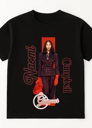 Tee-shirt retro T-shirt Naomi Campbell Glamour Icon taille XL tout neuf, marque: Naomi Campbell, état: Neuf sans étiquette, taille: XL / 42 / 14, 38,00 €, 40,60 € Protection acheteurs incluse