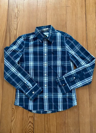 Chemise bleu marine à carreaux musclé Abercrombie kids L/12 ans garçon tbe, marca: Abercrombie & Fitch, estado: Muy bueno, tamaño: 12 años / 152 cm, 4,00 €, 4,90 € Protección al comprador incluida