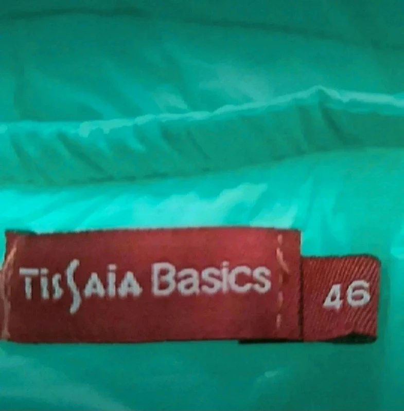 Doudoune fine vert menthe Tissaia Taille 46 (42/44) Neuve - photo numéro 3
