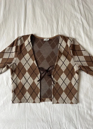 Gilet cache coeur à carreaux, marke: Pimkie, zustand: Sehr gut, größe: XS / 34 / 6, 4,00 €, 4,90 € inklusive Vinted-Käuferschutz