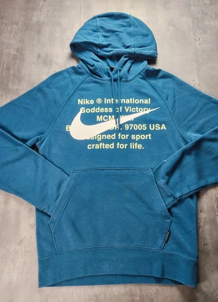 Sweat à capuche Nike bleu logo swoosh taille XS, marke: Nike, zustand: Sehr gut, größe: XS, 15,00 €, 16,45 € inklusive Vinted-Käuferschutz