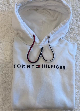 Sweat à Capuche Blanc avec Logo et Cordons Tricolores - Taille M - Tacher, brand: Inconnu, condition: Satisfactory, size: M, €4.00, €4.90 includes Buyer Protection