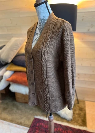 Gilet cardigan vintage grand père à boutons et torsades Irlandais artisanal, marke: Fait-Maison, zustand: Sehr gut, größe: Universal, 10,00 €, 11,20 € inklusive Vinted-Käuferschutz
