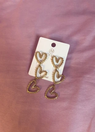 orecchini grandi a cuore in acciaio, marca: INOX, estado: Nuevo con etiquetas, 5,00 €, 5,95 € Protección al comprador incluida