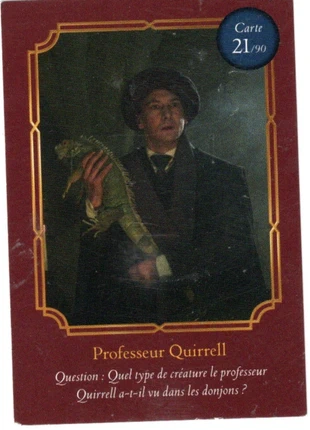 Carte De Jeu Wizarding World, Harry Potter N° 21 : Professeur Quirrell - Auchan - 2021, marque: Auchan, état: Très bon état, 1,00 €, 1,75 € Protection acheteurs incluse