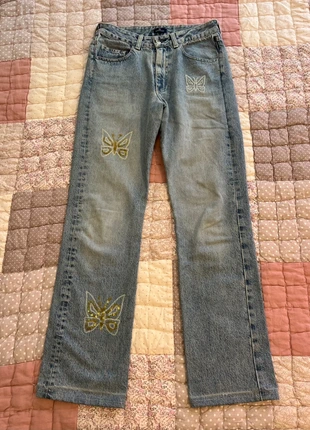 coquette butterfly sequin denim pants vintage 2000s fairycore, marca: COQUETTE, estado: Muy bueno, tamaño: S / 36 / 8, 30,00 €, 32,20 € Protección al comprador Pro incluida