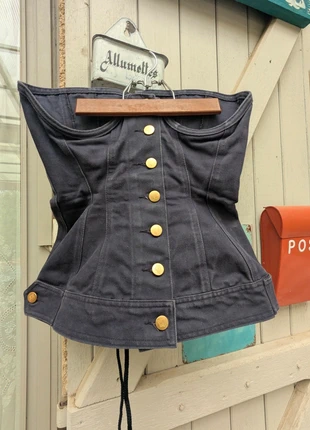 Vintage : guêpière Jean-Paul Gaultier junior, merk: Junior Gaultier, staat: Heel goed, maat: S / 36 / 8, € 450,00, € 473,20 inclusief Kopersbescherming