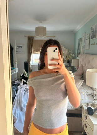 silence + noise silver top, brand: Silver, condition: Very good, size: XS / UK 4-6, £12.00, £13.30 includes Buyer Protection