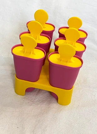 Pink & Yellow Ice Lolly Mold Set with Stand – Make Your Own Frozen Treats, brand: ICE, condition: Very good, £3.00, £3.85 includes Buyer Protection