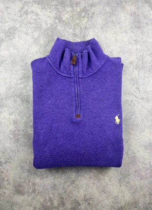 Pull Half 1/4 Zip Ralph Lauren col camionneur - Violet logo jaune - Taille M Homme, marke: Ralph Lauren, zustand: Sehr gut, größe: M, 30,00 €, 32,20 € inklusive Vinted-Käuferschutz