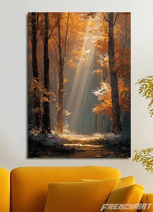 Poster métallique 30cm x 42cm automne forêt + aimant mural fourni., brand: Art, condition: Very good, €28.85, €30.99 includes Buyer Protection Pro