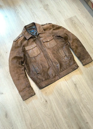 Veste vintage marron en cuir de buffle XL, brand: Vintage Dressing, condizioni: Ottime, taglia: XL, €50.00, €53.20 include la Protezione acquisti