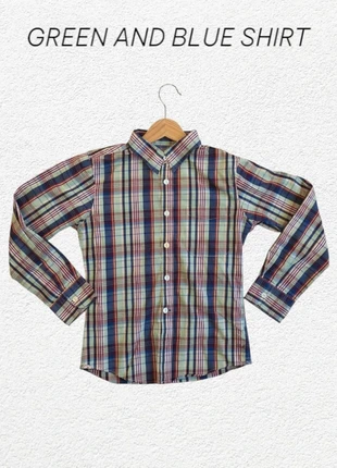 Chemise Verte Et Mauve Bellerose Manches Longues Taille 8ans - Garçon, brand: Bellerose, condizioni: Ottime, taglia: 8 anni / 128 cm, €7.00, €8.05 include la Protezione acquisti